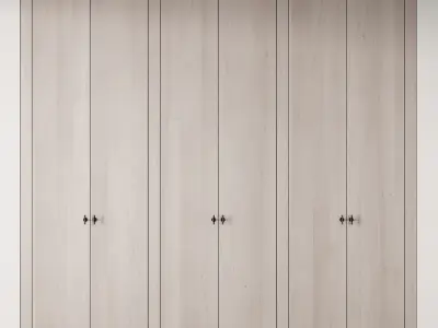 172 cabinet furniture 04 minimal wardrobe kit P01 cupboard 3D model