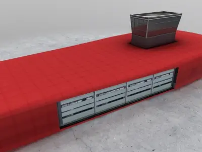 LFMN Fire Station Low-poly 3D model