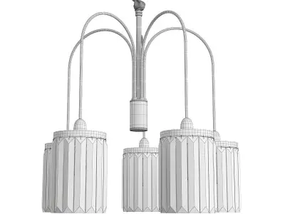 Chandelier Newport Gold m0062713 Low-poly 3D model