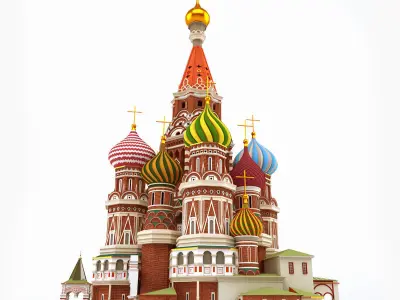 Saint Basil Cathedral Moscow 3D model