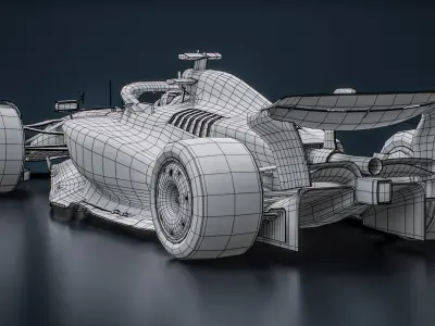  Haas F1 VF-25 2025 Formula 1 Race Car 