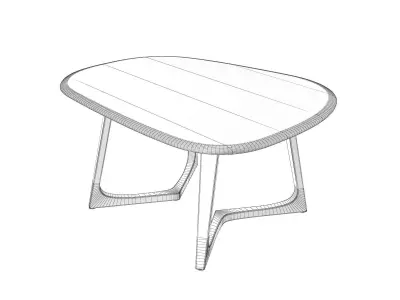 Twist Stone Coffee Tables 3D model