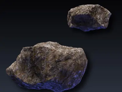 Rock Collection 1 meteorite 3D model