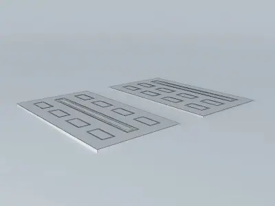 Red doors 3D model