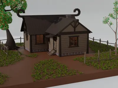 North House  3D model Low-poly 3D model