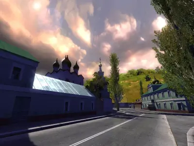 City Kiev Low-poly 3D model