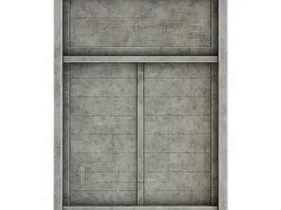 Factory Side Wall 3D model