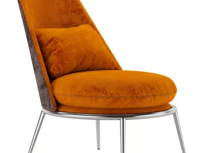 Aurora armchair cantori 3D model