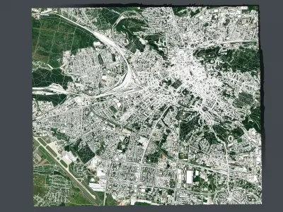 Cityscape Lviv Ukraine 3D model
