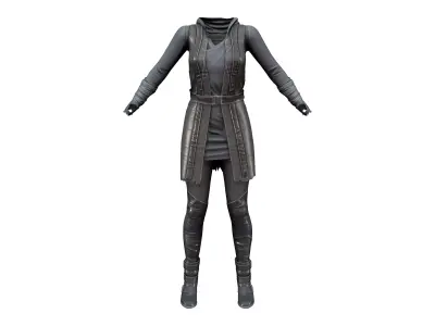 Space Ambassador Full Outfit Low-poly 3D model