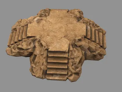 Staris Rock 05 Low-poly 3D model