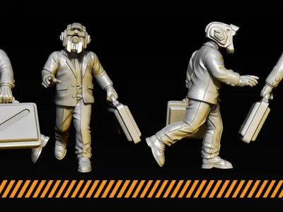 Corporate droids 3D print model