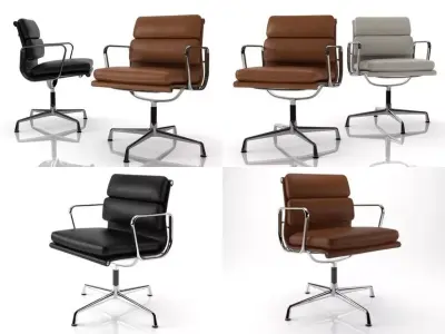 Eames soft pad side chair 3D model