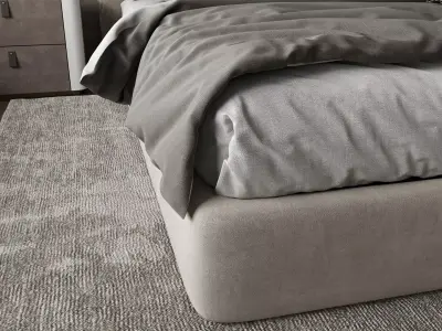 Modern Minimal Master Bedroom 3D model