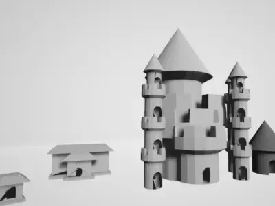 istana menara 3D model