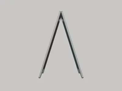 Board Stand Geometry Only No Textures No Materials 3D model