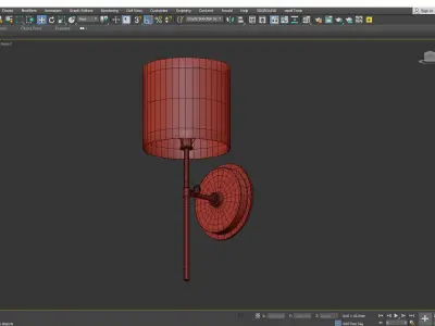 KEYSTICK WALL SCONCE Low-poly 3D model