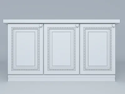 kitchen island table vol2 3D model