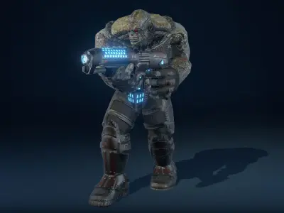 SF Orc Low-poly 3D model