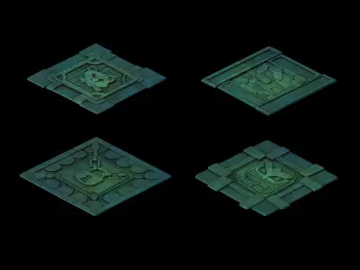 Disney main city - surface pattern 02 3D model