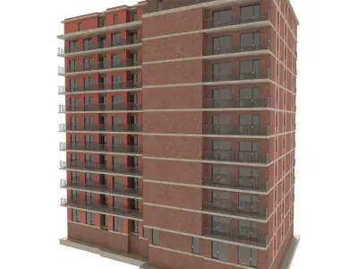 Residential building 3D model