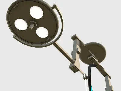 Overhead Lights Low-poly 3D model