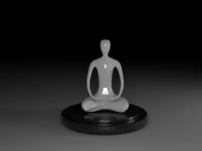 Figure - meditation 3D model