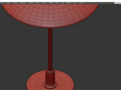 GLASS TABLE LAMP Low-poly 3D model buy
