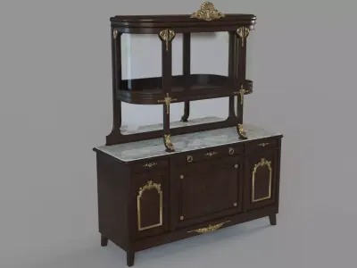 Antique Cabinet 3D model