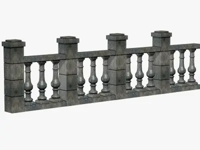 Stone Baluster 3D model