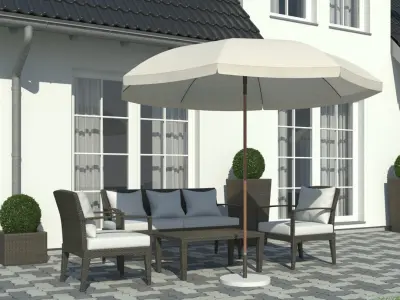 Villa Plus 5 Vray Grass Presets 3D model