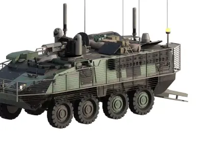 M1126 Stryker infantry carrier vehicle 3D model