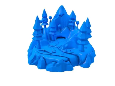 Mountain Path -  Mountain Path stl -  path - mountain 3D print model