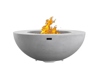  Lunar Bowl Fire Table LPG 3D model