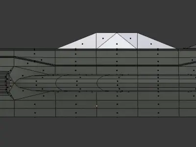 Low poly spaceship light emitting device Free 3D model