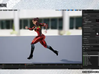 BABYPOOL Low-Poly Game Ready PBR 3D Character Low-poly 3D model