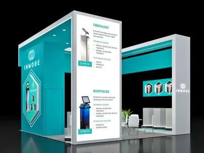 Booth Exhibition Stand Stall 6x6m Height 440cm 4 Open 3D model 3D model purchase