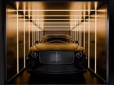 Car Led Garage 3D model