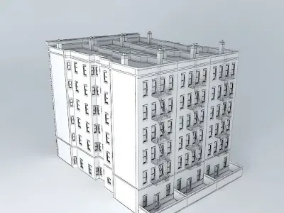NYC Tenements Free 3D model