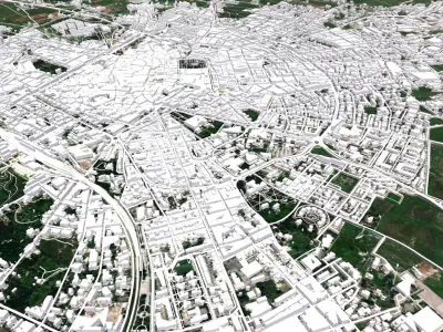 Cityscape Lecce Italy 3D model