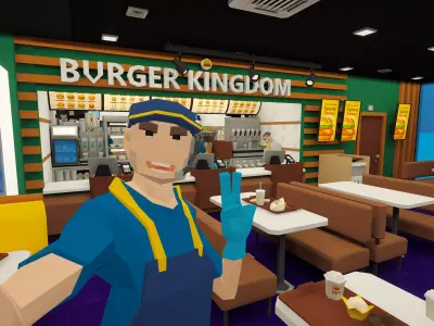 Burger Shop Environment 3D model