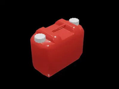 Low poly polyethylene tank for waste liquid 3D model