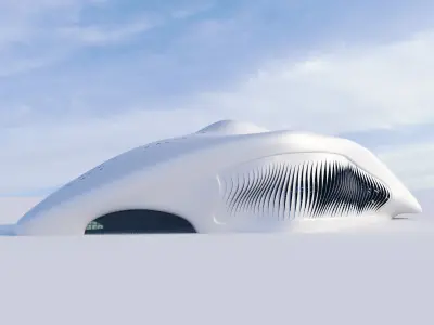 Futuristic building 7 3D model