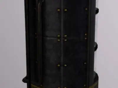 Machine Tank Window Low-poly 3D model