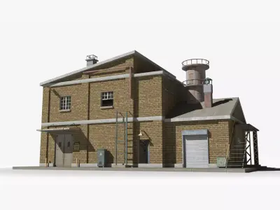Factory xx28 Low-poly 3D model purchase