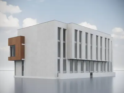Modern Residential Building 016 3D model
