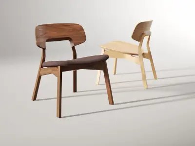 Nonoto Lounge Chair 3D model