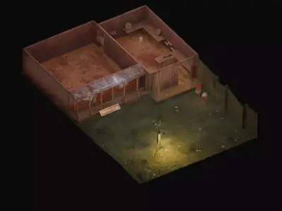 Half-Life Diorama Low-poly 3D model