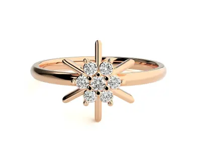Women ring 3D print model 86