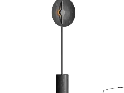 Double Moon Floor Lamp by Radilum 3D model